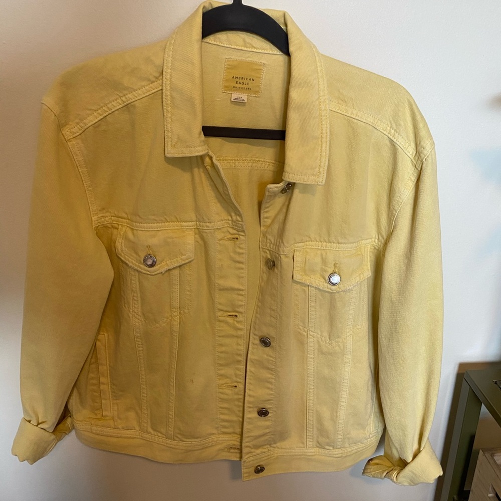 Yellow jean jacket